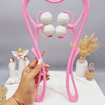 ماساژور غلتطکی گردن مدل ۴ رول (صورتی)