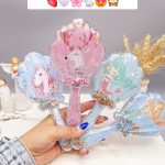 شانه صدفی دخترانه مناسب گره باز کن مو همراه اکلیل