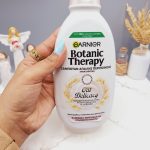 شامپو مراقبت ملایم و ضد آلرژی درمانی با خامه برنج و شیر جو دو سر ارگانیک حجم 400 میل برند گارنیر اصلی کد 1870