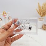 ناخن مصنوعی با مواد کاشت طرح ساده رنگ تخم مرغی (به همراه پک اختصاصی)