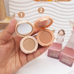 رژ گونه و هایلایتر سه طبقه برند هدا موجی کد 2597