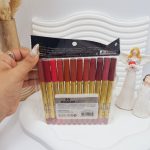 پک 12 تایی رژ مدادی برند شیگلم کد 9012 (پوکه قرمز)